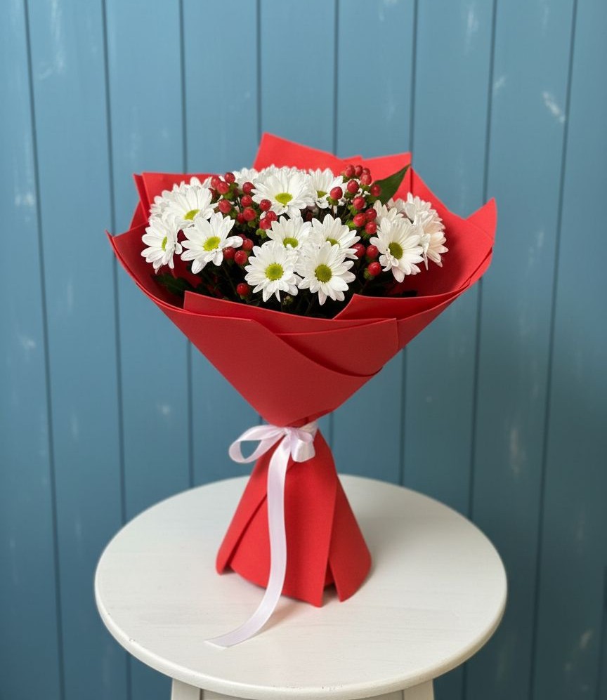 Букет цветов из: Хризантемы в Обнинске