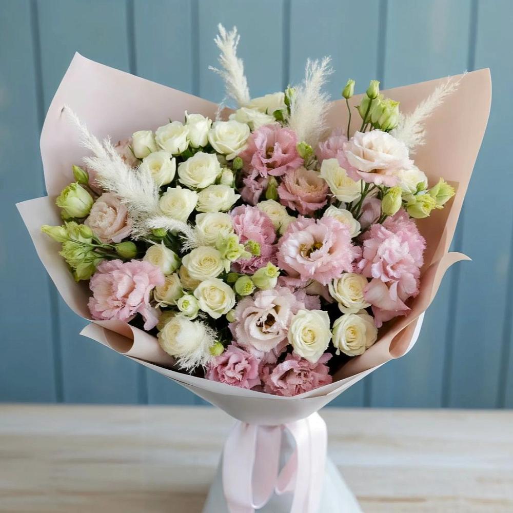 Букет цветов из: Альстромерии и Розы в Обнинске