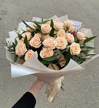 Букет Кремовые розы Латте в Обнинске