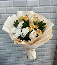 Букет цветов из:  Розы и Хризантемы в Обнинске