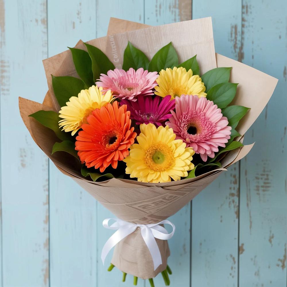 Букет цветов из: Герберы в Обнинске