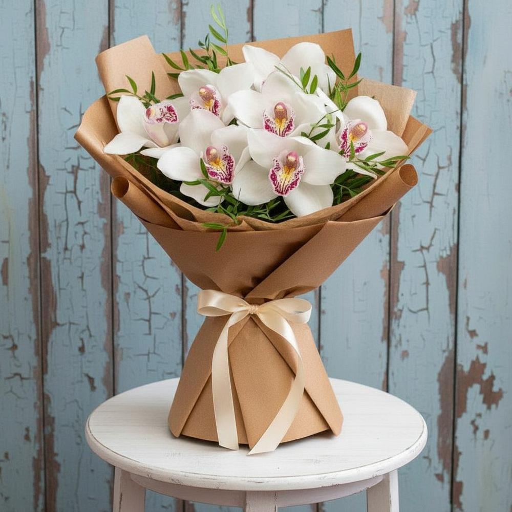 Букет цветов из: Орхидеи и Розы в Обнинске