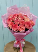 Букет 15 Розовых роз Равель в Обнинске