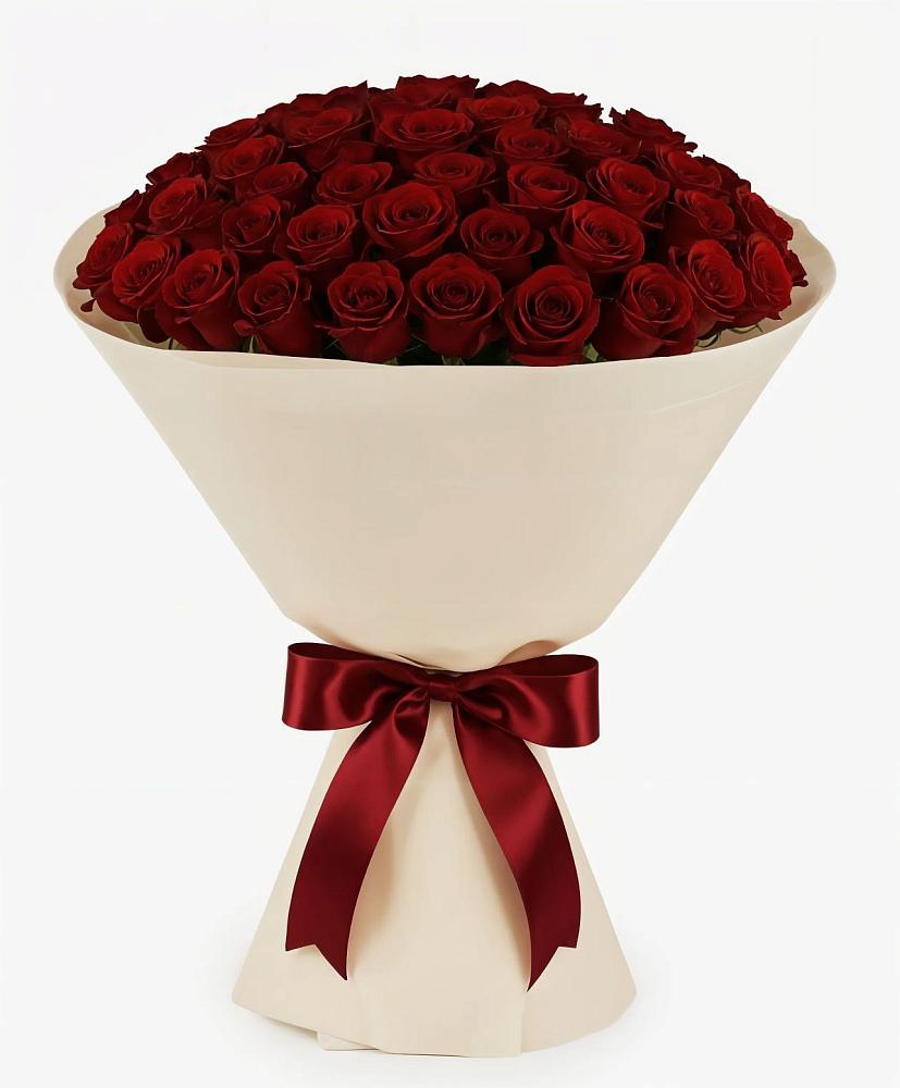 Букет 101 Бордовая роза Блэк Бакарра в Обнинске